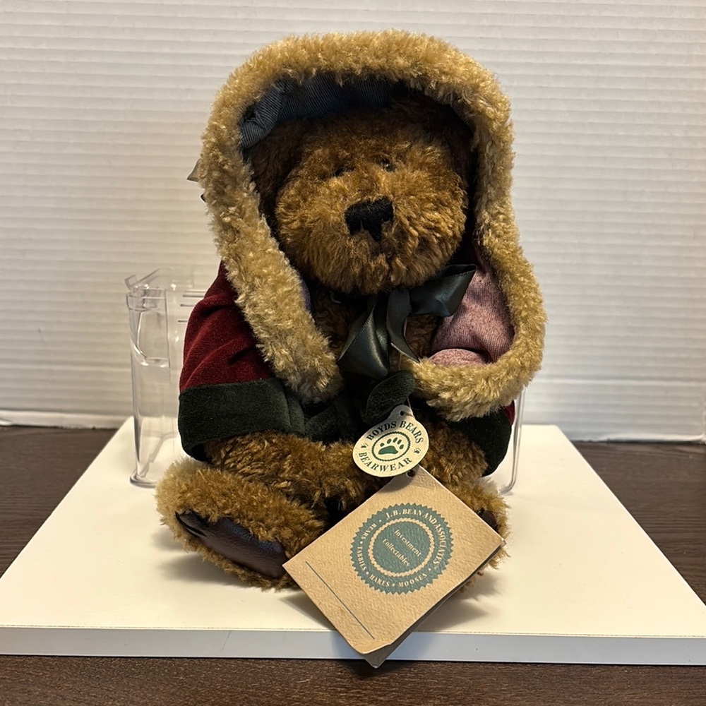 Boyds Bears Plush with Green Bow